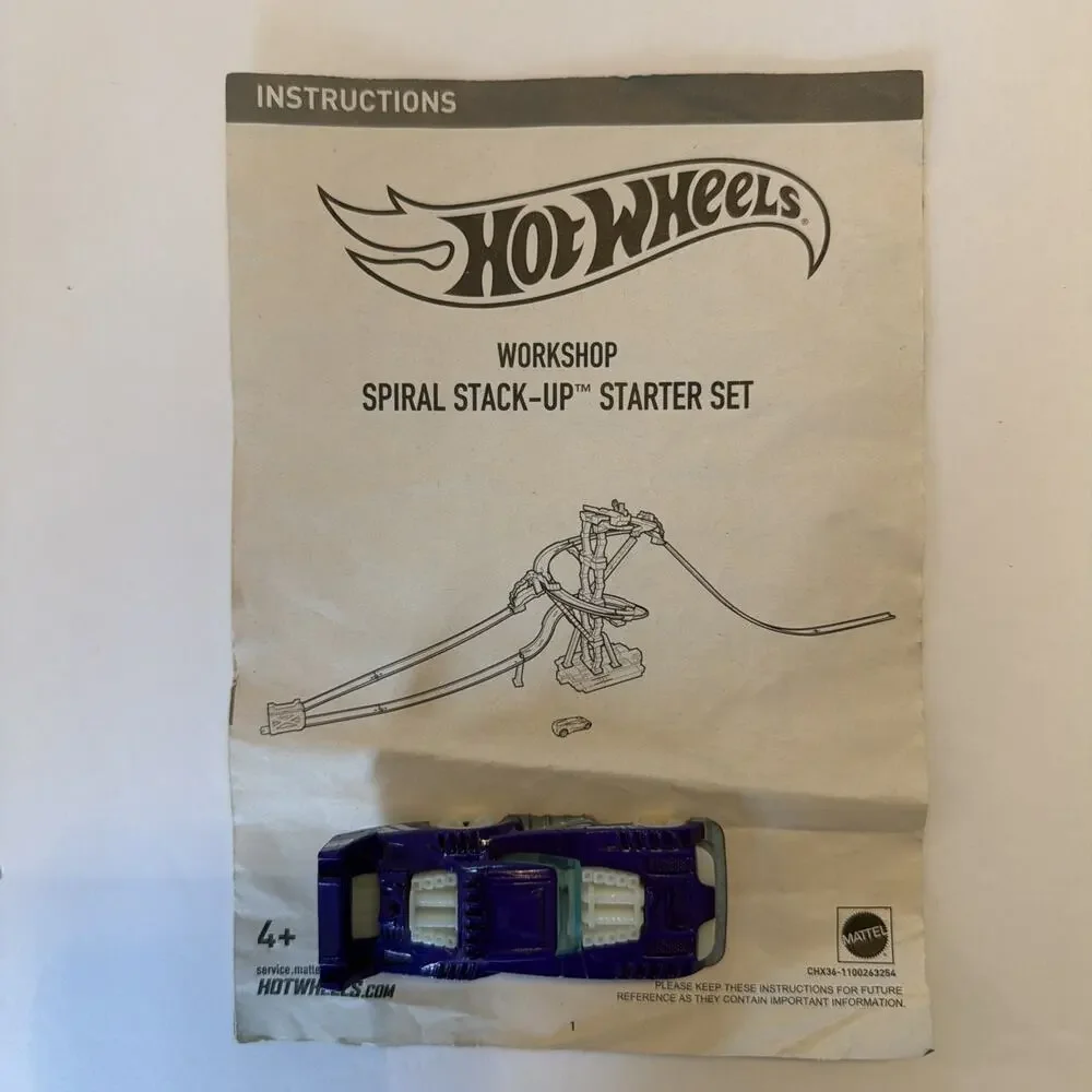 Hot Wheels Workshop Spiral Stack Up Starter Set CHX36-1100263254 Mattel Gift